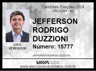 Candidato RODRIGO GANSO 2024 - CRICIÚMA - Eleições