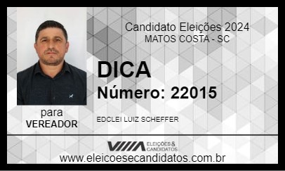 Candidato DICA 2024 - MATOS COSTA - Eleições