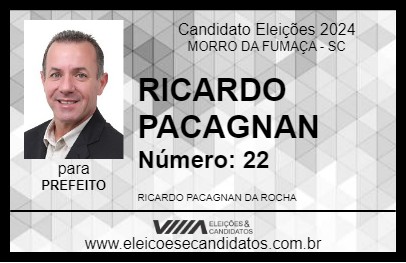 Candidato RICARDO PACAGNAN 2024 - MORRO DA FUMAÇA - Eleições