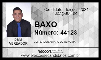 Candidato BAXO 2024 - JOAÇABA - Eleições