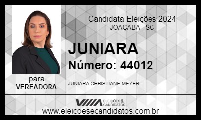 Candidato JUNIARA  2024 - JOAÇABA - Eleições