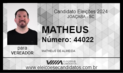 Candidato MATHEUS  2024 - JOAÇABA - Eleições