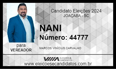 Candidato NANI 2024 - JOAÇABA - Eleições