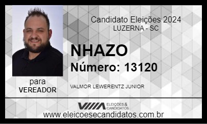 Candidato NHAZO 2024 - LUZERNA - Eleições