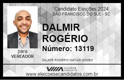 Candidato DALMIR ROGÉRIO 2024 - SÃO FRANCISCO DO SUL - Eleições