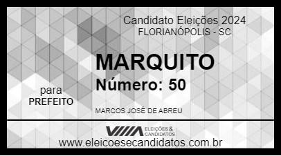 Candidato MARQUITO 2024 - FLORIANÓPOLIS - Eleições