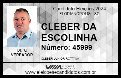 Candidato CLEBER DA ESCOLINHA 2024 - FLORIANÓPOLIS - Eleições