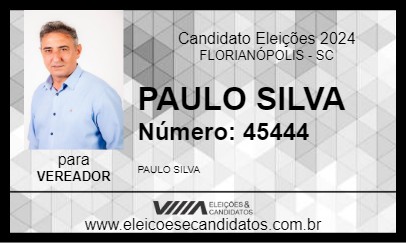 Candidato PAULO SILVA 2024 - FLORIANÓPOLIS - Eleições