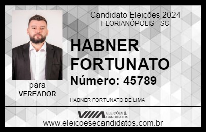 Candidato HABNER FORTUNATO 2024 - FLORIANÓPOLIS - Eleições