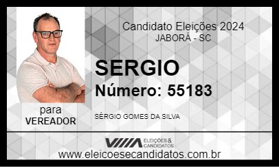 Candidato SERGIO 2024 - JABORÁ - Eleições