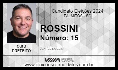 Candidato ROSSINI 2024 - PALMITOS - Eleições