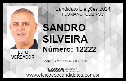 Candidato SANDRO SILVEIRA 2024 - FLORIANÓPOLIS - Eleições