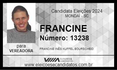 Candidato FRANCINE 2024 - MONDAÍ - Eleições