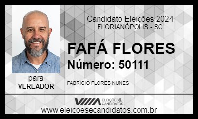 Candidato FAFÁ FLORES 2024 - FLORIANÓPOLIS - Eleições