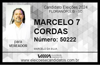 Candidato MARCELO 7 CORDAS 2024 - FLORIANÓPOLIS - Eleições