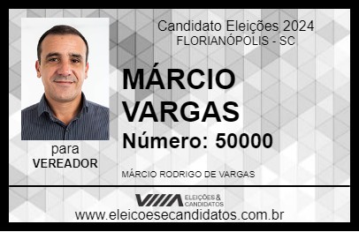 Candidato MÁRCIO VARGAS 2024 - FLORIANÓPOLIS - Eleições