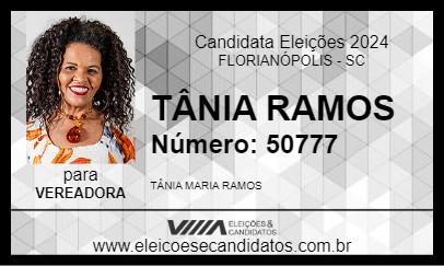 Candidato TÂNIA RAMOS 2024 - FLORIANÓPOLIS - Eleições