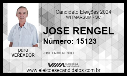 Candidato JOSE RENGEL 2024 - WITMARSUM - Eleições