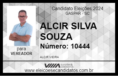 Candidato ALCIR VIEIRA - LOCA 2024 - GASPAR - Eleições