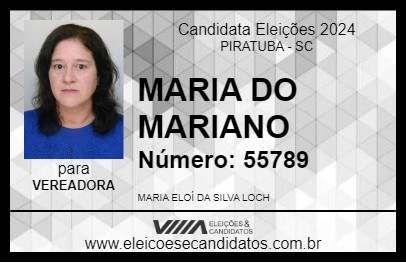 Candidato MARIA DO MARIANO 2024 - PIRATUBA - Eleições