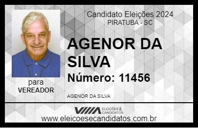 Candidato AGENOR DA SILVA 2024 - PIRATUBA - Eleições