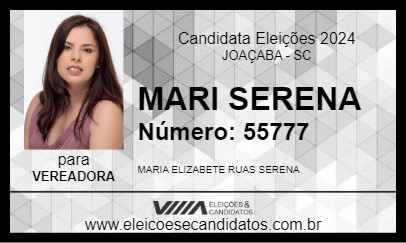 Candidato MARI SERENA 2024 - JOAÇABA - Eleições