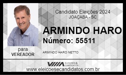 Candidato ARMINDO HARO 2024 - JOAÇABA - Eleições