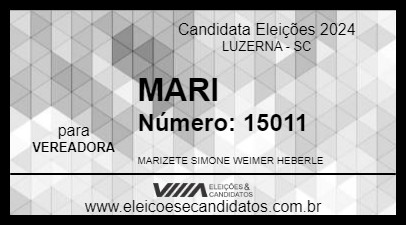 Candidato MARI 2024 - LUZERNA - Eleições