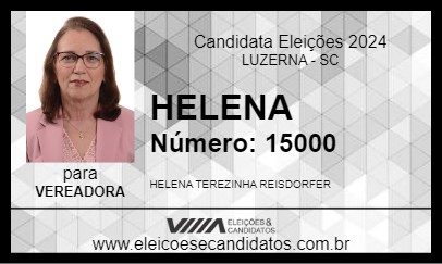 Candidato HELENA 2024 - LUZERNA - Eleições