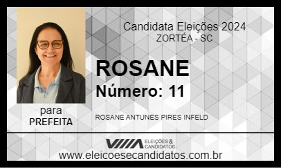 Candidato ROSANE 2024 - ZORTÉA - Eleições