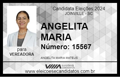 Candidato ANGELITA MARIA 2024 - JOINVILLE - Eleições