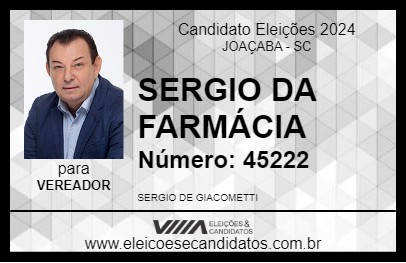 Candidato SERGIO DA FARMÁCIA 2024 - JOAÇABA - Eleições