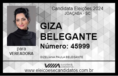 Candidato GIZA BELEGANTE 2024 - JOAÇABA - Eleições