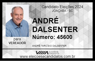 Candidato ANDRÉ DALSENTER 2024 - JOAÇABA - Eleições