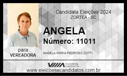 Candidato ANGELA 2024 - ZORTÉA - Eleições