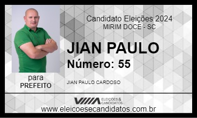 Candidato JIAN PAULO 2024 - MIRIM DOCE - Eleições