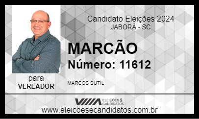 Candidato MARCÃO 2024 - JABORÁ - Eleições