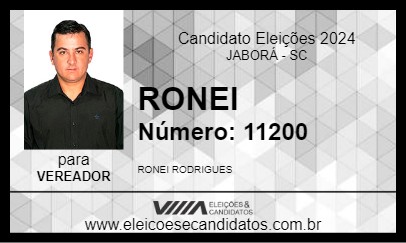 Candidato RONEI 2024 - JABORÁ - Eleições