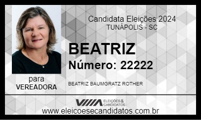 Candidato BEATRIZ 2024 - TUNÁPOLIS - Eleições