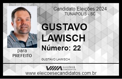 Candidato GUSTAVO LAWISCH 2024 - TUNÁPOLIS - Eleições