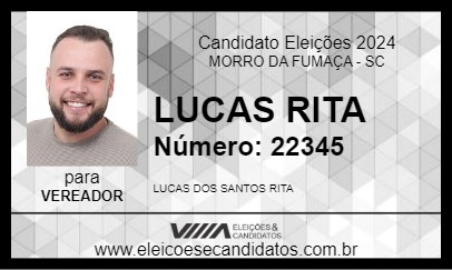 Candidato LUCAS RITA 2024 - MORRO DA FUMAÇA - Eleições