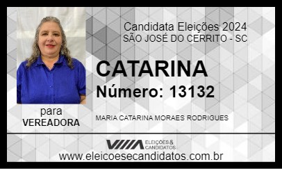 Candidato CATARINA 2024 - SÃO JOSÉ DO CERRITO - Eleições