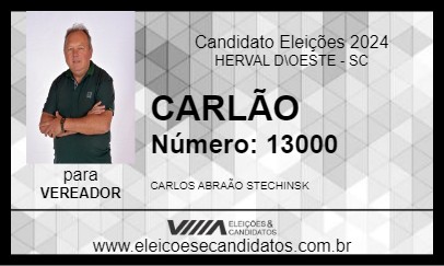 Candidato CARLÃO 2024 - HERVAL D\OESTE - Eleições