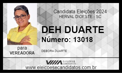 Candidato DEH DUARTE 2024 - HERVAL D\OESTE - Eleições