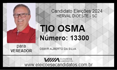 Candidato TIO OSMA 2024 - HERVAL D\OESTE - Eleições