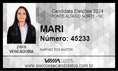 Candidato MARI 2024 - PONTE ALTA DO NORTE - Eleições