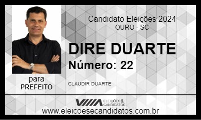 Candidato DIRE DUARTE 2024 - OURO - Eleições