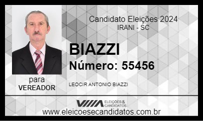 Candidato BIAZZI 2024 - IRANI - Eleições