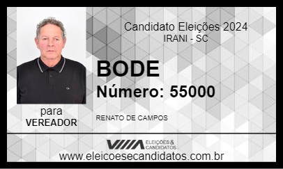 Candidato BODE 2024 - IRANI - Eleições