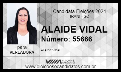 Candidato ALAIDE VIDAL 2024 - IRANI - Eleições